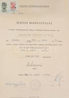 1970 Jogi diploma és oklevél