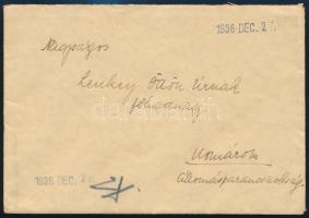 1936 Levél "OROSZVÁR-SZOMBATHELY / 176" mozgóposta bélyegzéssel
