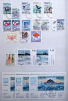 Dánia főleg modern anyag, válogatott minőségű bélyegzésekkel, kevés Grönland és Feröer-szigetek, 32 ...