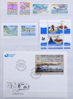 Dánia főleg modern anyag, válogatott minőségű bélyegzésekkel, kevés Grönland és Feröer-szigetek, 32 ...