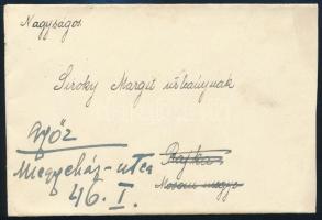 1933 Levél "LÖKÖSHÁZA-BUDAPEST / 6 B" mozgóposta bélyegzéssel