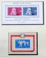 Rendkívül tartalmas nagy Svájc gyűjtemény / tétel a klasszikusoktól jó kiadásokkal, sok blokkal, ben...