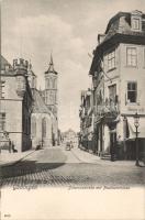 Göttingen Pauliner street and Johanniskirche
