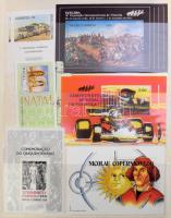 Brazília gyűjtemény 4 db A/4 berakóban, benne blokk készlet, pecsételt és postatiszta rendező, hullá...