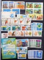 Brazília gyűjtemény 4 db A/4 berakóban, benne blokk készlet, pecsételt és postatiszta rendező, hullá...