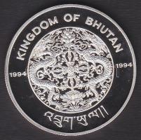 Bhután 1994. 300N Ag "Olimpiai játékok-kosárlabda" T:PP + tanúsítvány!