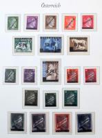 Ausztria gyűjtemény az 1945-1967 közötti időszakból albumban, közte jó kiadások, levelek, FDC-k