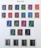 Ausztria gyűjtemény az 1945-1967 közötti időszakból albumban, közte jó kiadások, levelek, FDC-k