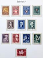 Ausztria gyűjtemény az 1945-1967 közötti időszakból albumban, közte jó kiadások, levelek, FDC-k