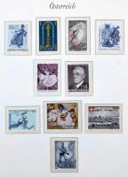 Ausztria gyűjtemény az 1945-1967 közötti időszakból albumban, közte jó kiadások, levelek, FDC-k