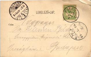 1903 Fraknó, Forchtenstein; Vár, étterem. Németh Géza utóda kiadása / Andreas Wegscheidler's Re...