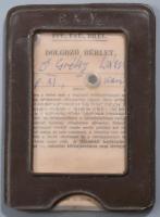 ca 1960 Grétsy László (1932-2024) nyelvész fényképes bérlete aláírásával