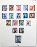 Ausztria gyűjtemény 1945-től jobbakkal nagyalakú műanyag lapos berakóban