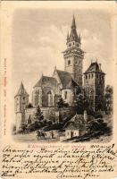 1900 Körmöcbánya, Kremnitz, Kremnica; Vártemplom. Stengel &amp; Co. 14010, Myskovszki Viktor kia...
