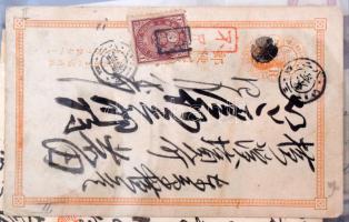 Magyar és külföldi, régi és új küldemények, képeslapok, 3 Récék bélyegfüzet, levél berakóban