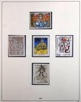 Francia modern gyűjtemény 1975-től a 2000-es évekig, 3 db nagyalakú albumban, dobozban