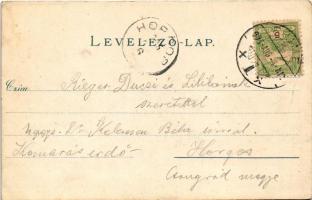 1905 Fiume, Rijeka; Matróz fiú a kikötőben este. G. Rüger &amp; Co. 9109. / mariner boy in the h...