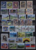 Liechtenstein tétel 6 db A4-es vagy nagyalakú berakóban + dosszié, dobozban