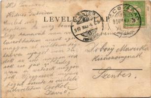 1910 Pécsvárad, Fő út, Járásbíróság, Városháza, Szilcz Dávid üzlete (fl)