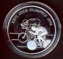 Andorra 1996. 10D Ag "Olimpia-kerékpár" T:PP + tanúsítvány!