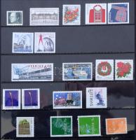 Svédország gyűjtemény az 1948-1996 közötti időszakból svéd gyűrűs berakóban, benne blokkok és összef...