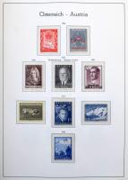 1945-1985 Ausztria alig hiányos gyűjtemény falcmentes Lindner albumban (Mi EUR ca. 1.600,-)