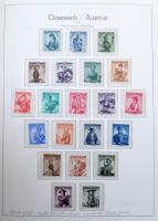 1945-1985 Ausztria alig hiányos gyűjtemény falcmentes Lindner albumban (Mi EUR ca. 1.600,-)