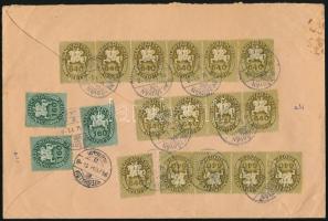 1946 Levél 22 db bélyeggel