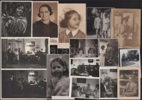 cca 1910-1940 Vegyes fotó tétel, 19 db, 6x8 cm és 10x15 cm közötti méretben