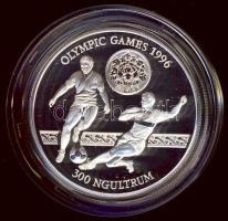 Bhután 1993. 300N Ag "Olimpia-labdarúgás" T:PP + tanúsítvány!