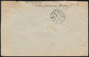 1945 Ajánlott levél 6 db bélyeggel