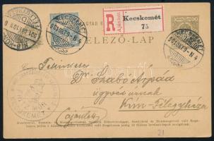 1901 Ajánlott levelezőlap