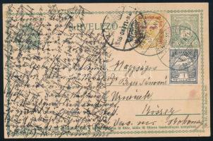 1916 Díjkiegészített díjjegyes levelezőlap