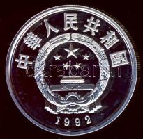 Kína 1992. 10Y Ag "Téli olimpia-sífutás" T:PP + tanúsítvány!