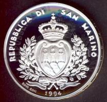 San Marino 1994. 1000L Ag "Olimpia-síelés" T:PP + tanúsítvány!
