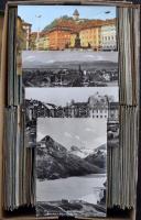 Ausztria kb. 800 db rendezetlen modern városképes lap