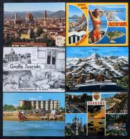 Olaszország 700-800 db modern képeslap cipős dobozban