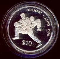 Fiji-szigetek 1993. 10$ Ag "Olimpia-Dzsúdó" T:PP + tanúsítvány!