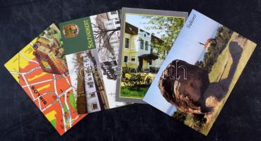 600-700 db modern magyar városképes lap közte sok kisalakú fekete fehér