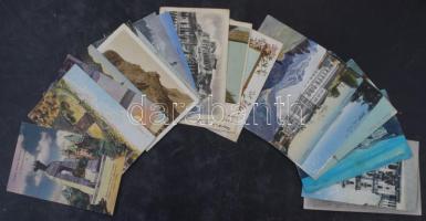 800 db régi külföldi városképes lap