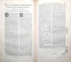 [Pseudo-]Dionysius Areopagita: Opera S. Dionysii Areopagitae cum scholiis S. Maximii et paraphrasi P...