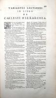[Pseudo-]Dionysius Areopagita: Opera S. Dionysii Areopagitae cum scholiis S. Maximii et paraphrasi P...