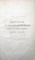 [Pseudo-]Dionysius Areopagita: Opera S. Dionysii Areopagitae cum scholiis S. Maximii et paraphrasi P...