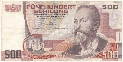 Ausztria 1985. 500Sch T:F kis beszakadások Austria 1985. 500 Schilling C:F small tears Krause P#151