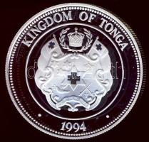 Tonga 1994. 1P Ag "Olimpiai játékok-gerelyhajítás" T:PP + tanúsítvány!