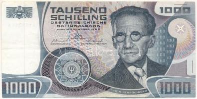 Ausztria 1983. 1000Sch T:F erős papír Austria 1983. 1000 Schilling C:F strong paper Krause P#152