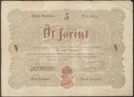 1848. 5Ft "Kossuth bankó" barna T:III+