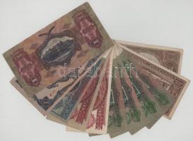 Vegyes, 11db-os Korona-, Pengő- és Forint bankjegytétel T:F,VG