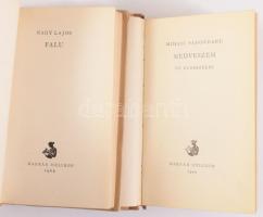 Új Elvezír Könyvtár sorozat 2 kötete. Mihail Sadoveanu: Medveszem. Nagy Lajos: Falu. Félbőr kötésben, kis kopással.