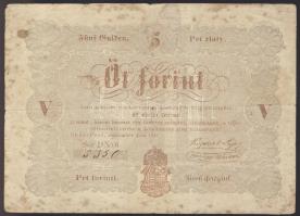 1848. 5Ft "Kossuth bankó" barna T:III